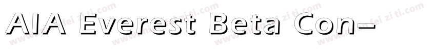 AIA Everest Beta Con字体转换